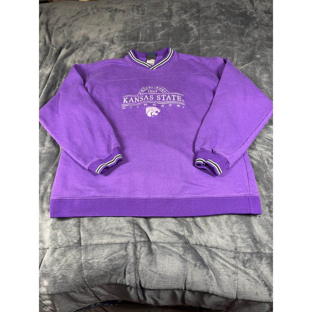 Pro Player Kansas State Wildcats Sweatshirt Mens XL Purple Pullover Fleece